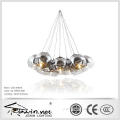 Half Chrome and Clear Glass Pendant Lamp